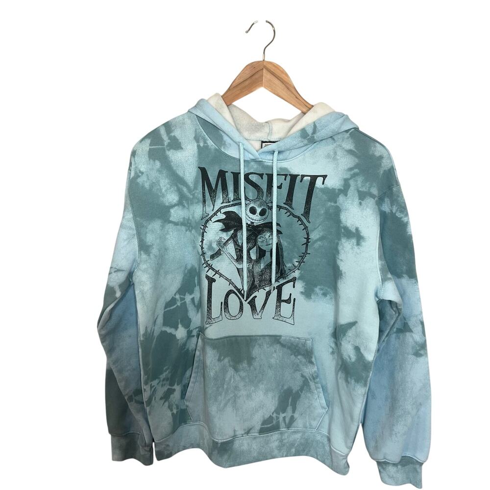 Disney Nightmare before Christmas Misfit Love Tie Dye Hoodie Women's Medium